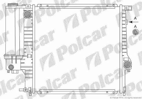 Polcar 200708A2 - Radiator, engine cooling autospares.lv