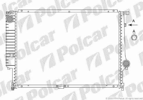 Polcar 201508-5 - Radiator, engine cooling autospares.lv