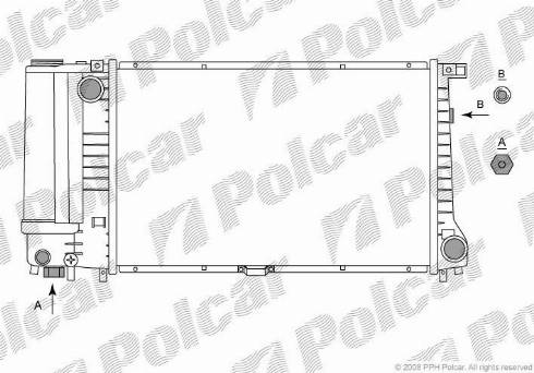 Polcar 20150801 - Radiator, engine cooling autospares.lv