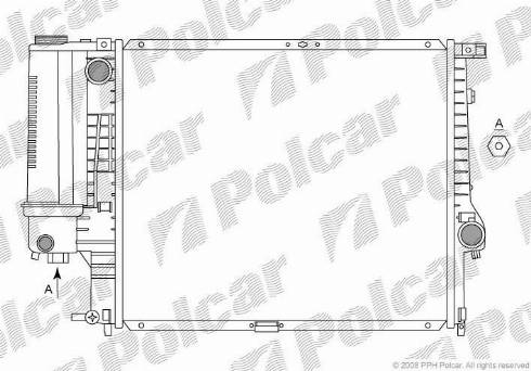 Polcar 20150810 - Radiator, engine cooling autospares.lv