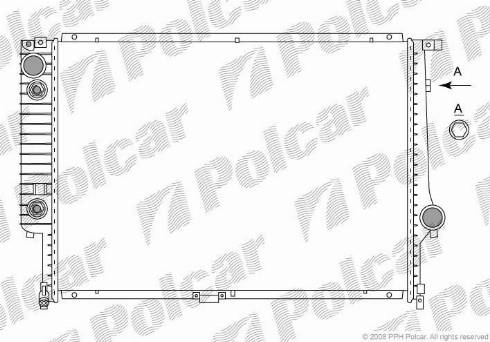 Polcar 201508-1 - Radiator, engine cooling autospares.lv