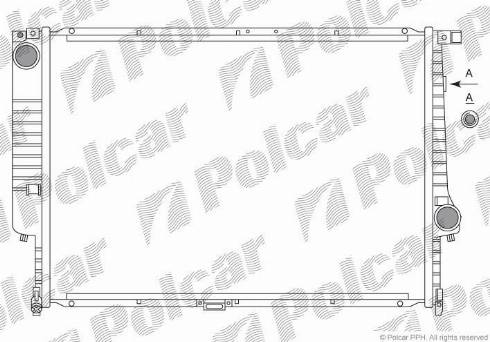 Polcar 201508A5 - Radiator, engine cooling autospares.lv