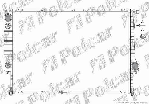 Polcar 201508A1 - Radiator, engine cooling autospares.lv