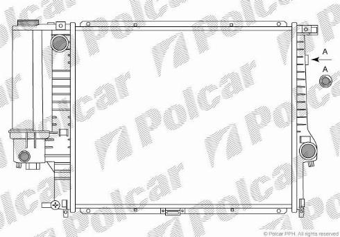 Polcar 201508A2 - Radiator, engine cooling autospares.lv