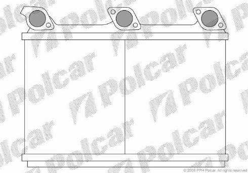 Polcar 2015N82X - Heat Exchanger, interior heating autospares.lv