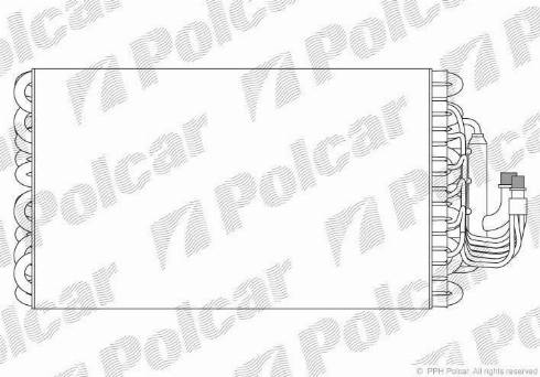 Polcar 2015P8-1 - Evaporator, air conditioning autospares.lv