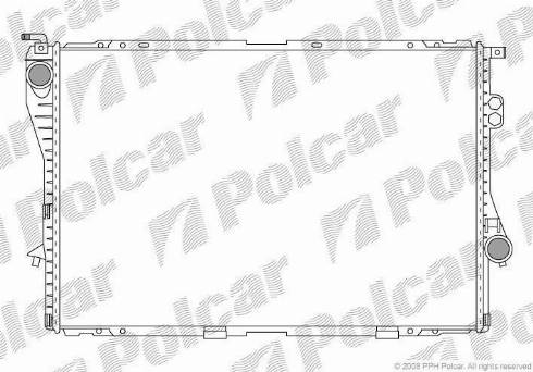 Polcar 201608A4 - Radiator, engine cooling autospares.lv