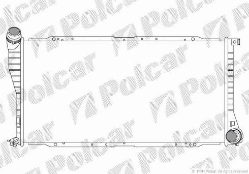 Polcar 201608-5 - Radiator, engine cooling autospares.lv