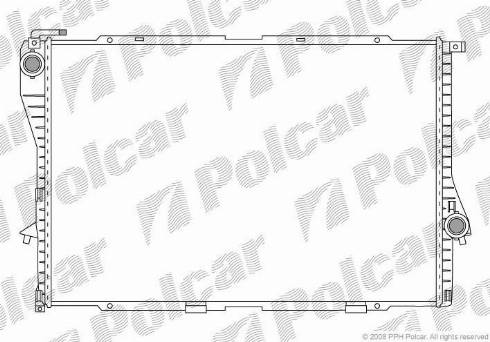 Polcar 201608-7 - Radiator, engine cooling autospares.lv