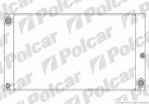 Polcar 2017086X - Radiator, engine cooling autospares.lv