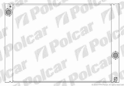 Polcar 2017082X - Radiator, engine cooling autospares.lv