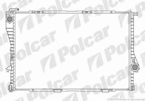 Polcar 202208-1 - Radiator, engine cooling autospares.lv