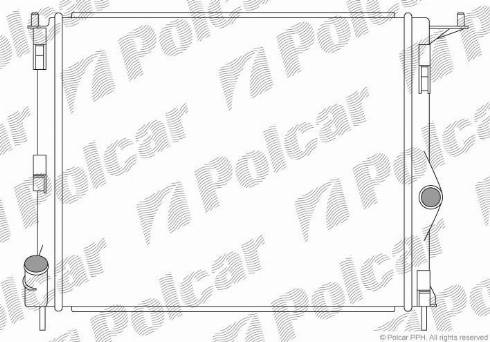 Polcar 280108-1 - Radiator, engine cooling autospares.lv