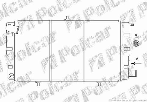 Polcar 239008-3 - Radiator, engine cooling autospares.lv