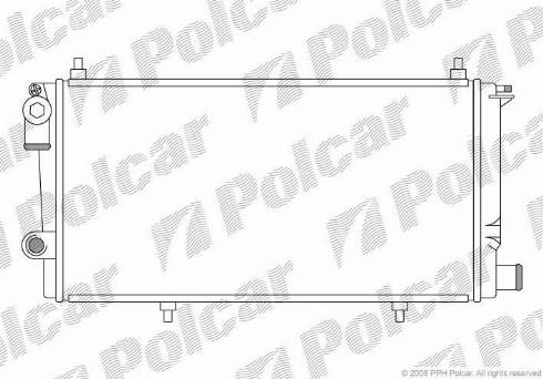 Polcar 239008A5 - Radiator, engine cooling autospares.lv