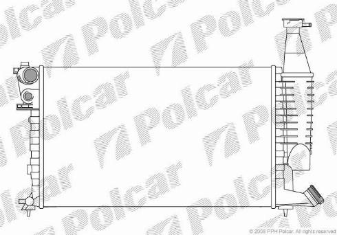 Polcar 235008-9 - Radiator, engine cooling autospares.lv