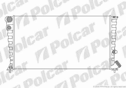 Polcar 235008-4 - Radiator, engine cooling autospares.lv