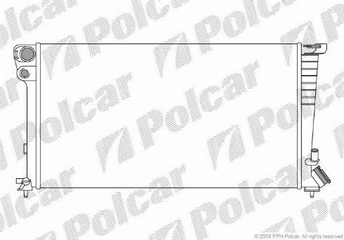 Polcar 235008-8 - Radiator, engine cooling autospares.lv