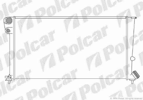 Polcar 2350083X - Radiator, engine cooling autospares.lv