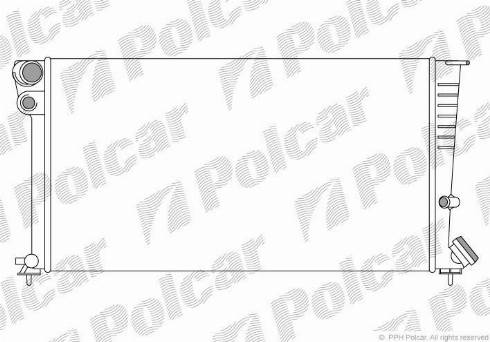 Polcar 235008-3 - Radiator, engine cooling autospares.lv