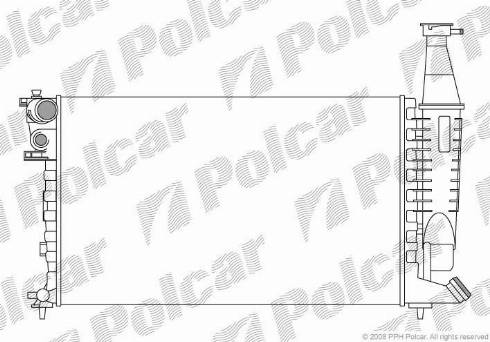 Polcar 235008-2 - Radiator, engine cooling autospares.lv