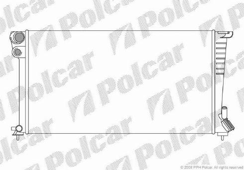 Polcar 235008A7 - Radiator, engine cooling autospares.lv