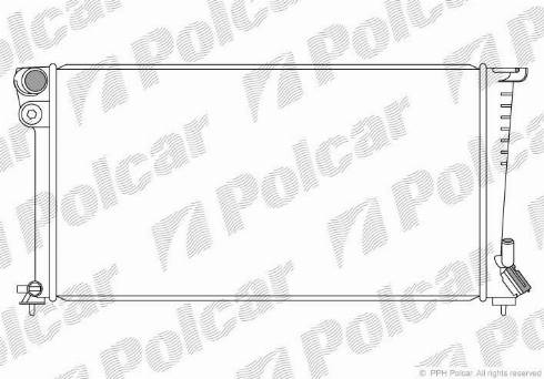 Polcar 235008 - Radiator, engine cooling autospares.lv