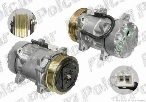 Polcar 2350KS-1 - Compressor, air conditioning autospares.lv