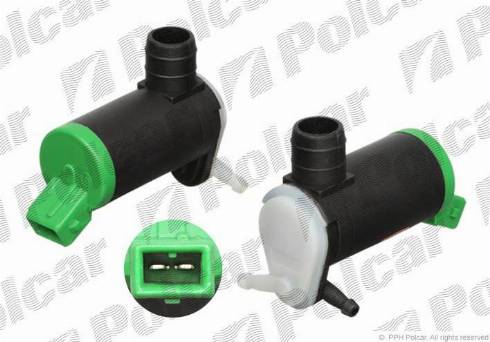 Polcar 2304PS-2 - Water Pump, window cleaning autospares.lv