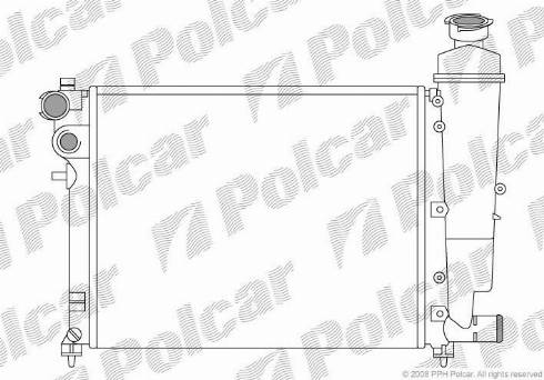 Polcar 230608A1 - Radiator, engine cooling autospares.lv