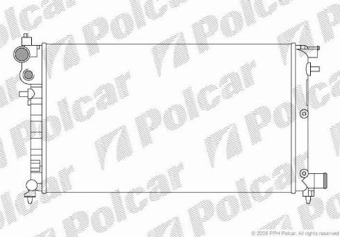 Polcar 230608A3 - Radiator, engine cooling autospares.lv