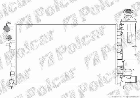 Polcar 230608A2 - Radiator, engine cooling autospares.lv