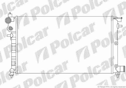 Polcar 230608B3 - Radiator, engine cooling autospares.lv