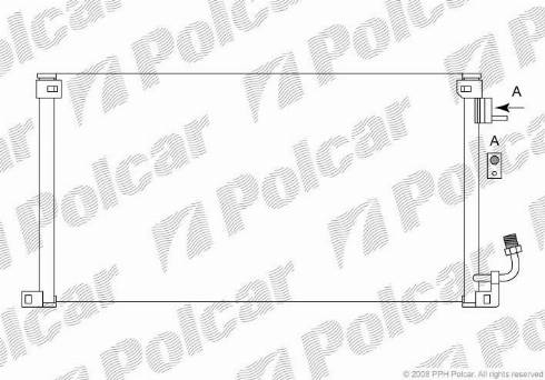 Polcar 2306K8C2 - Condenser, air conditioning autospares.lv