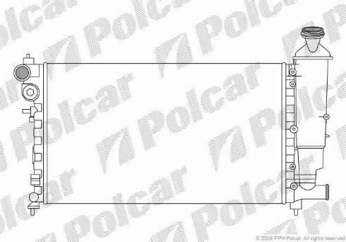 Polcar 230708A1 - Radiator, engine cooling autospares.lv