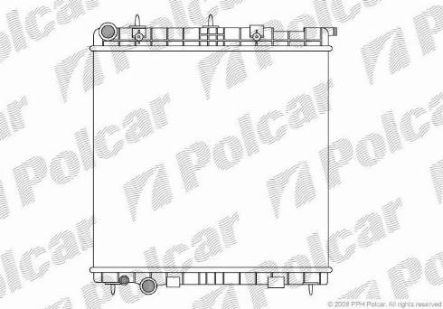 Polcar 231508-4 - Radiator, engine cooling autospares.lv