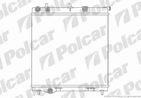 Polcar 2315085X - Radiator, engine cooling autospares.lv