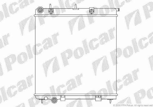 Polcar 231508-1 - Radiator, engine cooling autospares.lv