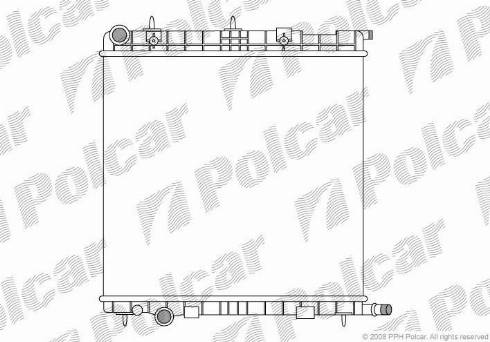 Polcar 231508-2 - Radiator, engine cooling autospares.lv