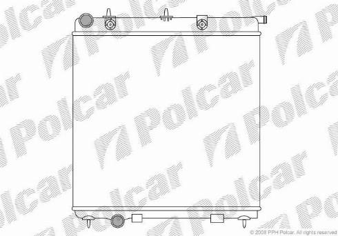 Polcar 231508A1 - Radiator, engine cooling autospares.lv