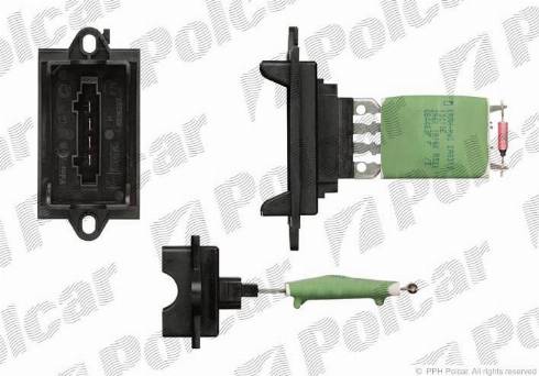 Polcar 2315KST2X - Resistor, interior blower autospares.lv