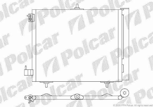 Polcar 2316K8C1 - Condenser, air conditioning autospares.lv