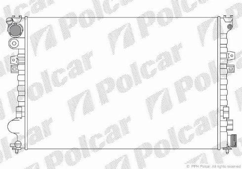 Polcar 238008A4 - Radiator, engine cooling autospares.lv