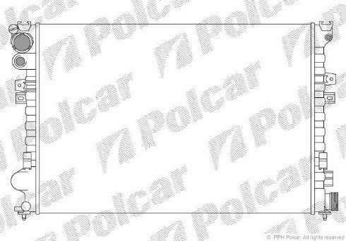 Polcar 238008A2 - Radiator, engine cooling autospares.lv