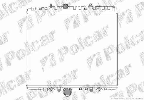 Polcar 238108-3 - Radiator, engine cooling autospares.lv