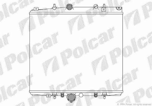 Polcar 238108A3 - Radiator, engine cooling autospares.lv