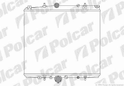 Polcar 238108A2 - Radiator, engine cooling autospares.lv