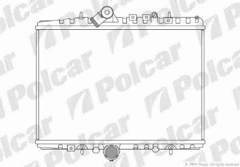 Polcar 233208-9 - Radiator, engine cooling autospares.lv