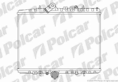 Polcar 233208-5 - Radiator, engine cooling autospares.lv