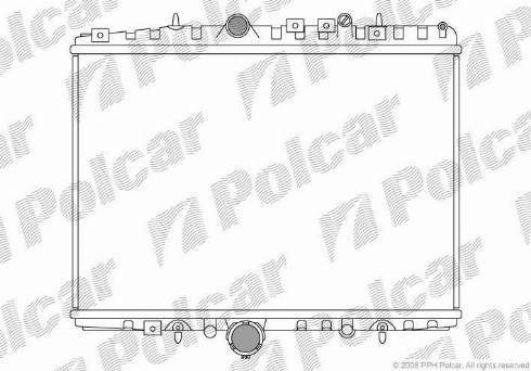 Polcar 233208-8 - Radiator, engine cooling autospares.lv